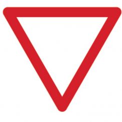 3.02 Cédez le passage Grandeur cm: 90, Exécution: Scotchlite HIP