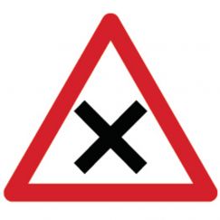 3.06 Intersection comportant la priorité de droite Grandeur cm: 90, Exécution: Scotchlite HIP