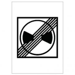 4.19 Fin du parcage avec disque de stationnement Grandeur cm: 50/70, Exécution: Scotchlite HIP