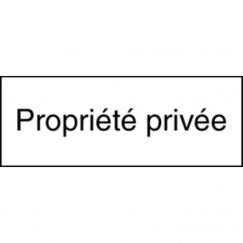 10.255 Plaque supplémentaire HIP Grandeur cm: 50/20, Texte: Propriété privée