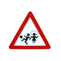 15.60 Attention enfants EG Grandeur: 90 cm, Exécution: Scotchlite EG