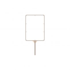 Support avec cadre pour panneau d’affichage Grandeur cm: 98/135.5, Poteau: 2" x 80 cm