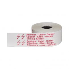 Bande d’avertissement "Attention câble" Longueur m: 250, couleur: weiss/blanc/bianco