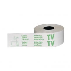 Bande d’avertissement "Câble TV" Longueur m: 250, couleur: weiss/blanc/bianco
