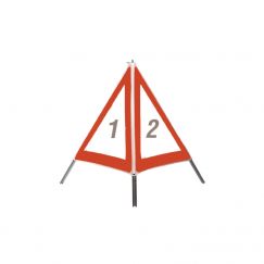 Signal pliable Tripan réfléchissant Symbol 1.14, 2.34 u. 2.35, 90 cm,