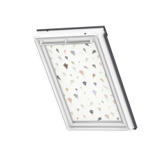 Store d'obscurcissement white line Kites 114 cm x 118 cm 