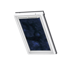 Store d'obscurcissement white line Universe 134 cm x 98 cm