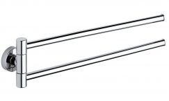 Porte serviette à 2 bras mobiles Tecnohotel