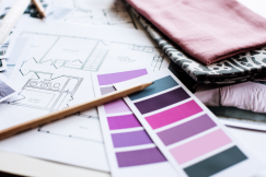 Store d'obscurcissement white line Colour by you! 66 cm x 140 cm 