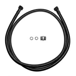 Rallonge|comprend: flexible acier inox 1500 mm, ⅜" x ⅜", raccord double mâl KWC ONO touch light  chromeline Z.536.352