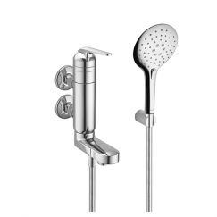 Mitigeur à levier vertical|Bec orientable 120° KWC DOMO chromeline 20.062.212.000