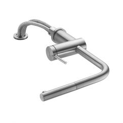 Mitigeur à levier|Bec extractible KWC LIVELLO acier inoxydable 10.231.053.700FL