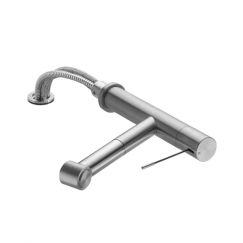 Mitigeur à levier|Douchette extractible KWC ONO acier inoxydable 10.151.053.700FL