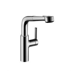 Mitigeur à levier|Douchette extractible KWC SUNO chromeline 10.171.003.000FL