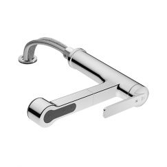 Mitigeur à levier|Douchette extractible KWC DOMO   6.0 chromeline 10.661.053.000FL