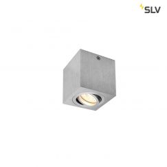 Plafonnier d’intérieur en saillie TRILEDO Single, QPAR51, alu brossé, max 10W