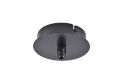 FITU, patère 1 passe-fil, rond , noir