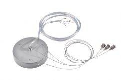 Kit de suspension pour MEDO LED, gris argent, 5 filins