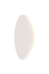 PLASTRA, lampada da parete, LED, 3000K, rotonda, gesso bianco, Ø 26cm