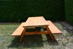 Table extérieure légère 250 cm imprégnée