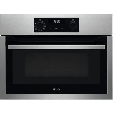AEG BO4BEMGM Compact 45 da incasso / Solo forno a microonde, Cromo  Rivestimento antimpronta