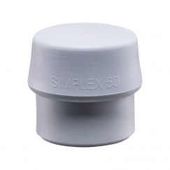 Embouts de rechange pour maillet à frappe amortie Simplex Ø 40 mm, super plastic = blanc, mi-dure