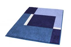  Tapis de bain Dakota bleu 60 x 90 cm  