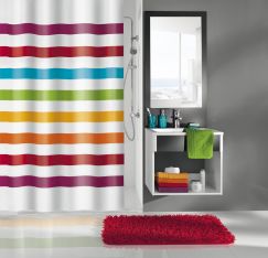  Rideau de douche Select multicolor 180 x 200 cm  