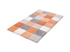  Tapis de bain Caro saumon 70 x 120 cm  