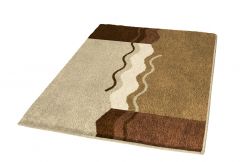  Tapis de bain Vanessa brun 70 x 120 cm  