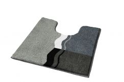  Tapis de bain Vanessa platine 55 x 55 cm  