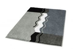  Tapis de bain Vanessa platine 70 x 120 cm  