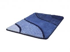  Tapis de bain Wave bleu 55 x 65 cm  