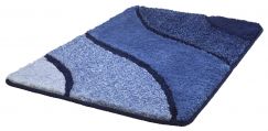  Tapis de bain Wave bleu 60 x 90 cm  