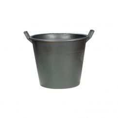 Pot pour plantes avec 2 poignées, noir Dimension extérieure Ø cm: 45, Litres: 30