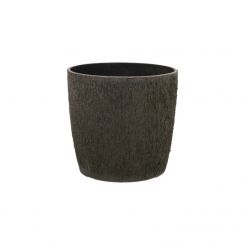 Pot pour plantes "Modena" charcoal dimension extérieure Ø cm: 25, hauteur: 24