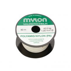 Cordeau pour plomb de maçons en nylon Longueur m: 50, Ø mm: 1.2