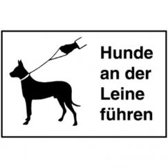 17.90 Hunde an der Leine führen Grandeur cm: 40/25, Texte: Hunde an Leine...