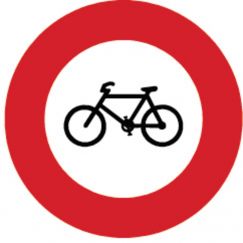 2.05 Circulation interdite aux cycles/cyclomoteurs Ø cm: 40, Exécution: Scotchlite HIP