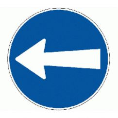 2.33 Sens obligatoire à gauche Ø cm: 60, Exécution: Scotchlite HIP