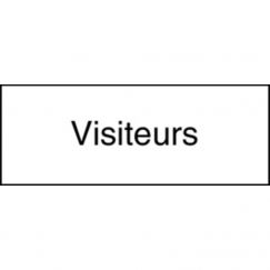 10.290 Plaque supplémentaire HIP Grandeur cm: 40/15, Texte: Visiteurs
