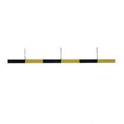 Gabarit de hauteur, HIP,  jaune/noir Longueur cm: 200, Nombre de chaînes: 2