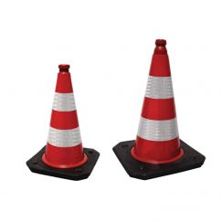 Borne de signalisation "Basic" Hauteur cm: 75, Pied cm: 44/44