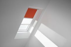 Store d'obscurcissement duo white line orange 78 cm x 98 cm