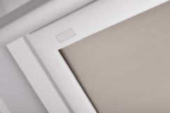 Store d'obscurcissement white line beige 66 cm x 118 cm VELUX INTEGRA® Solar automatique