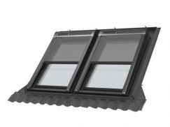 Marquisette toile résille noir 134 cm x 98 cm VELUX INTEGRA® Solar automatique