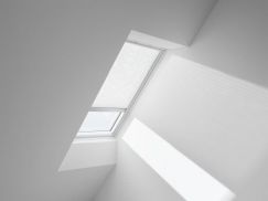 Store plissé white line blanc classique 94 cm x 160 cm VELUX INTEGRA® Solar automatique