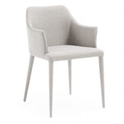 Fauteuil Danai fabric gris clair