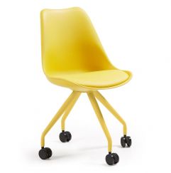 Chaise de bureau Lars jaune