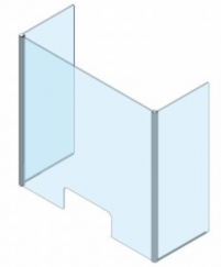 Dispositivi di protezion in Vetri temperati e alluminio U PRO-CV 5A 1200 x 1190 mm